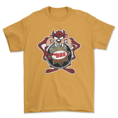 BSA TAZ Unisex T-Shirt , Bomuld-Beklædning-BSA-Guld-S-Forside-Garage Culture Shop- garage - man cave - merchandise