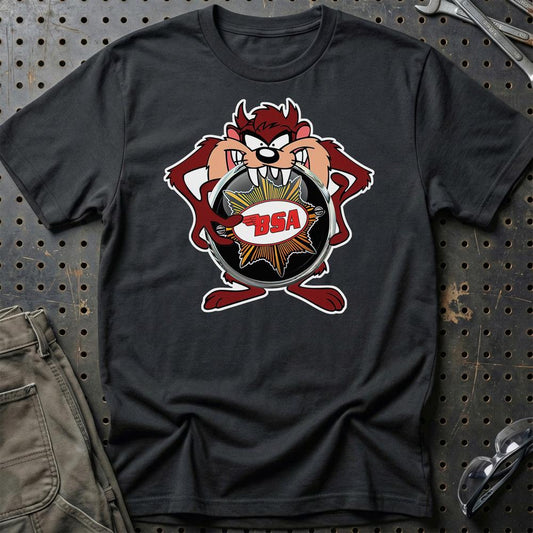 BSA TAZ Unisex T-Shirt , Bomuld-Beklædning-BSA-Sort-S-Garage Culture Shop- garage - man cave - merchandise