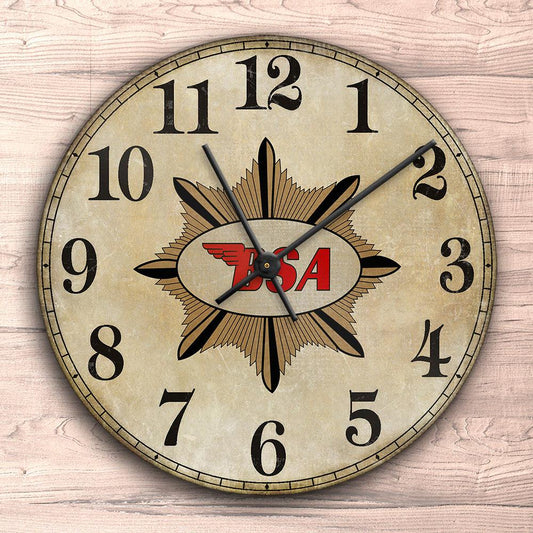 BSA Vægur Rundt-Clock-BSA-Garage Culture Shop- garage - man cave - merchandise