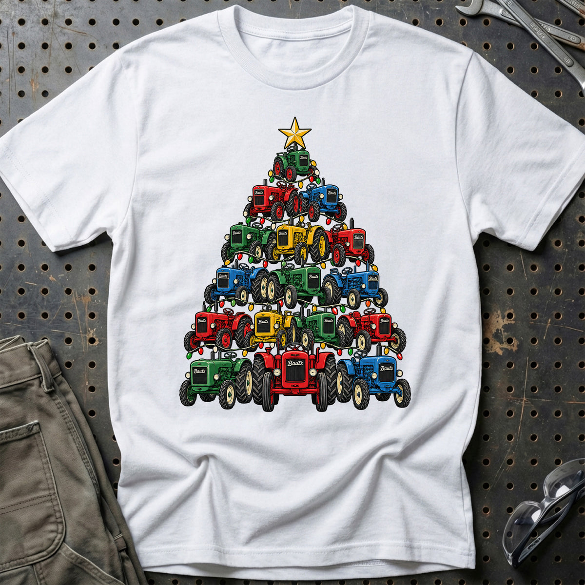 Bautz Juletræ T-Shirt – Hvid