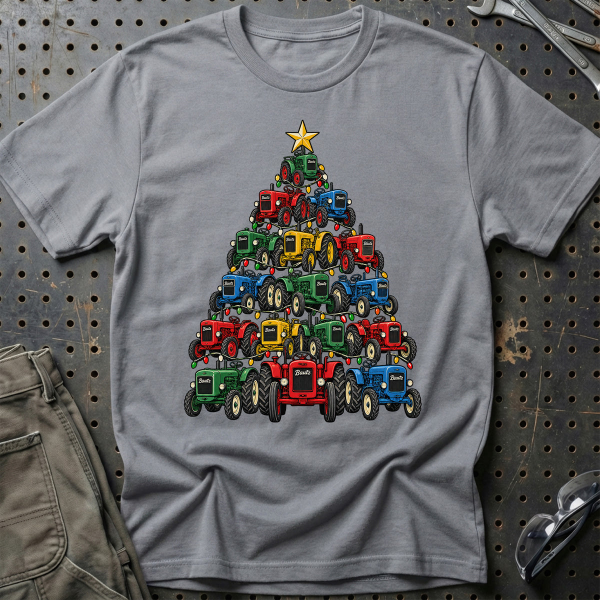 Bautz Juletræ T-Shirt – Grå Sport