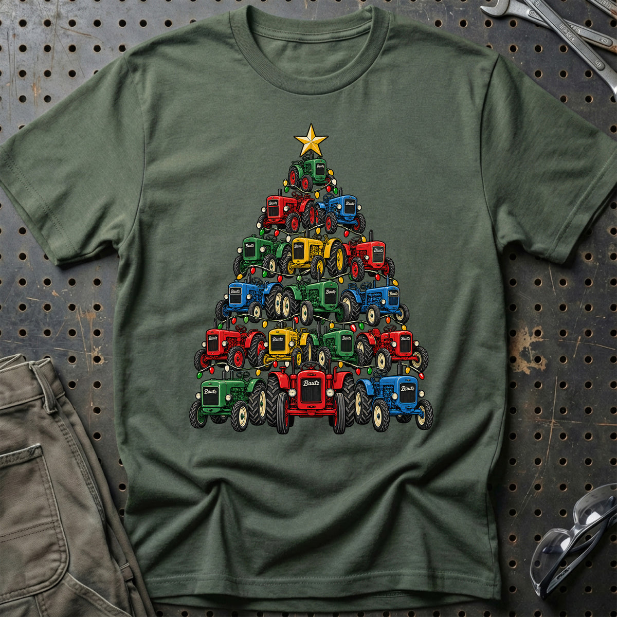 Bautz Juletræ T-Shirt – Grøn Militær