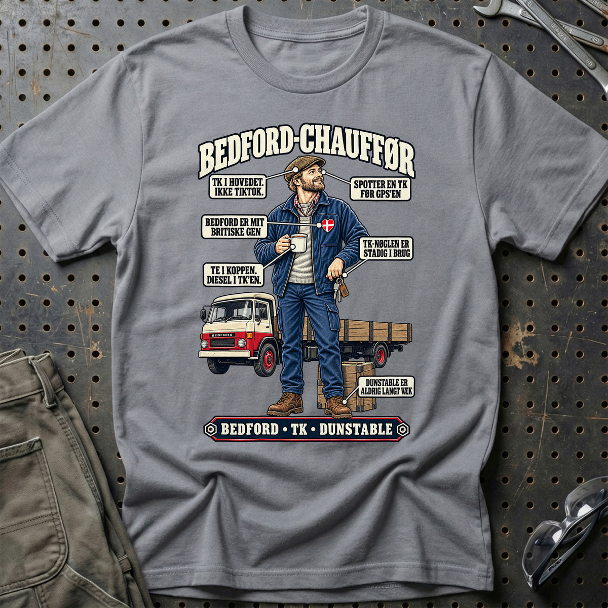 
Bedford-Chauffør T-Shirt – Grå Sport