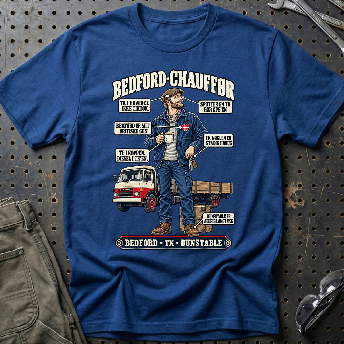 
Bedford-Chauffør T-Shirt – Blå Royal