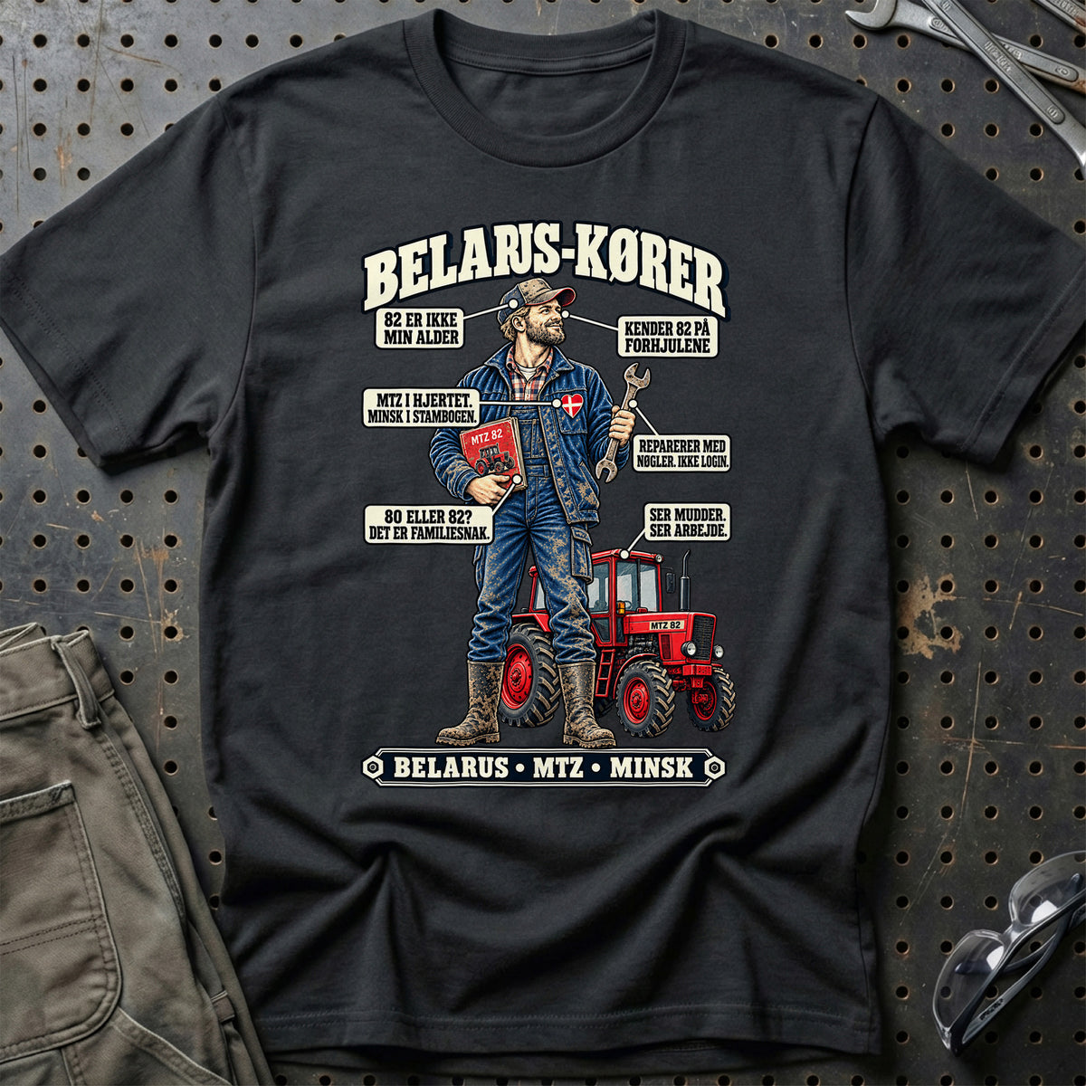 
Belarus-Kører T-Shirt – Sort