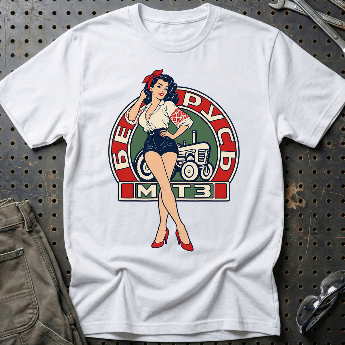 
Produktbillede af Belarus Retro Pinup T-Shirt