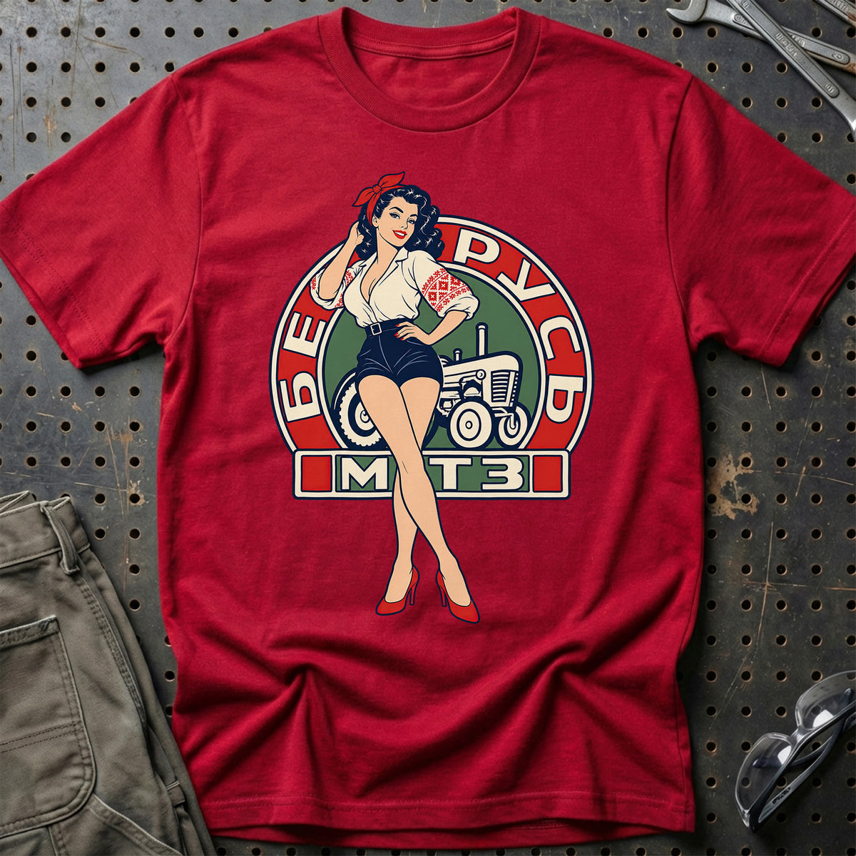 
Produktbillede af Belarus Retro Pinup T-Shirt
