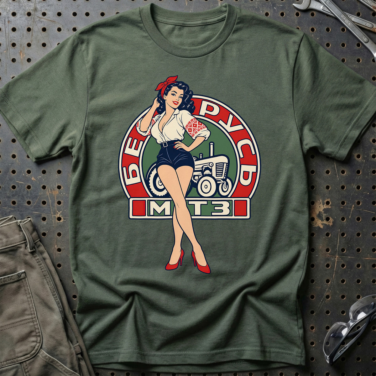 
Produktbillede af Belarus Retro Pinup T-Shirt