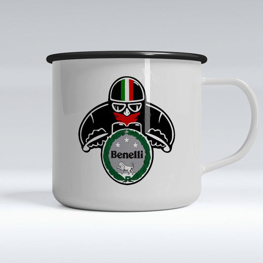 Benelli Emaljekrus-Krus-Benelli-Garage Culture Shop- garage - man cave - merchandise