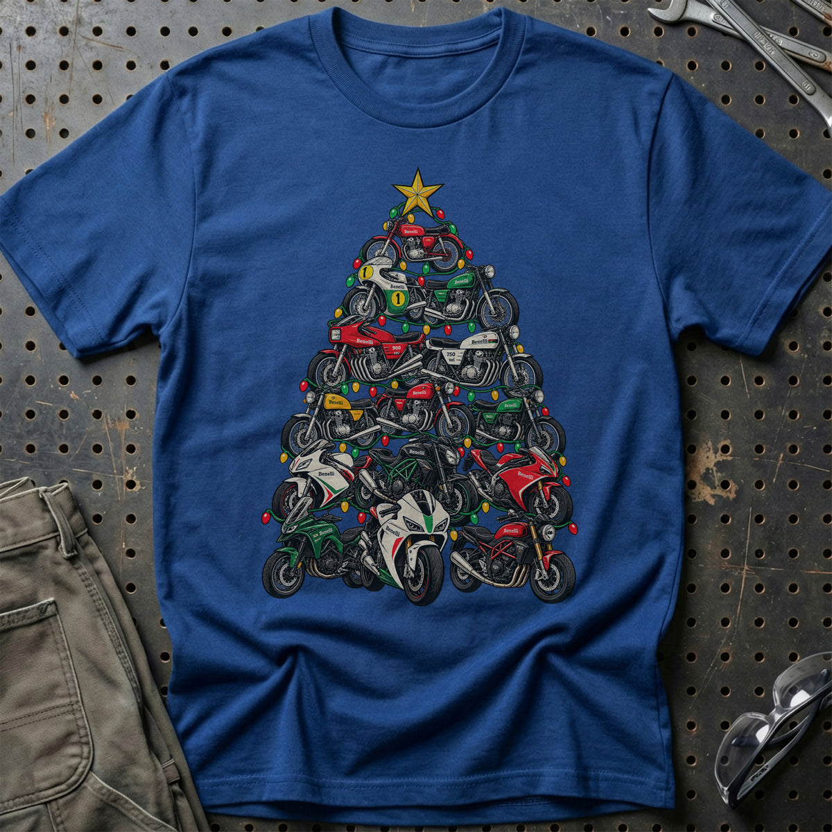 Benelli Juletræ T-Shirt – Blå Royal