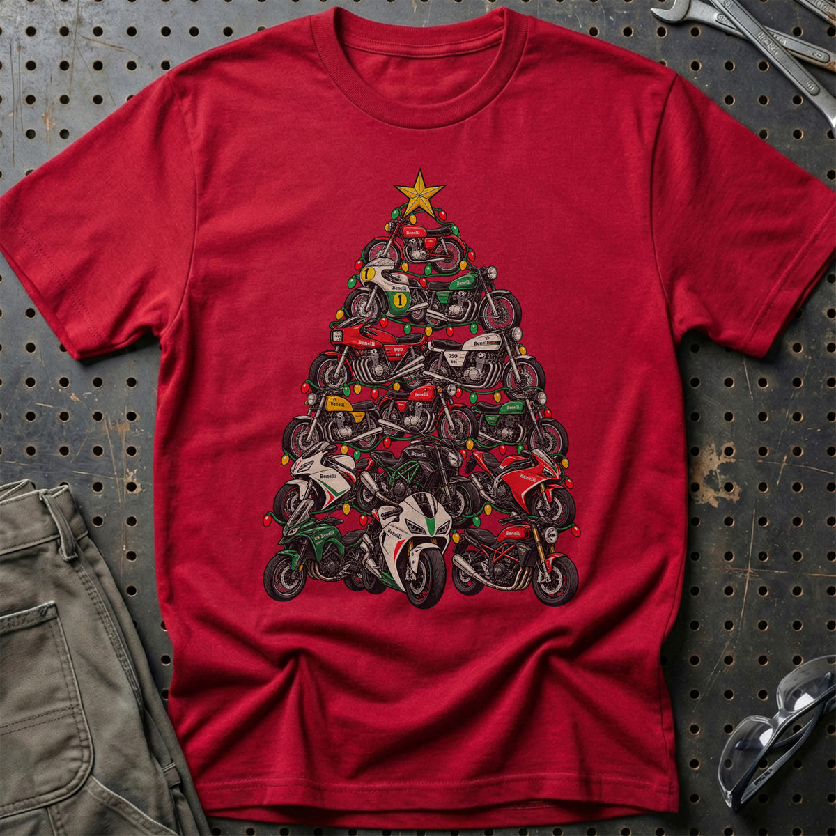 Benelli Juletræ T-Shirt – Rød