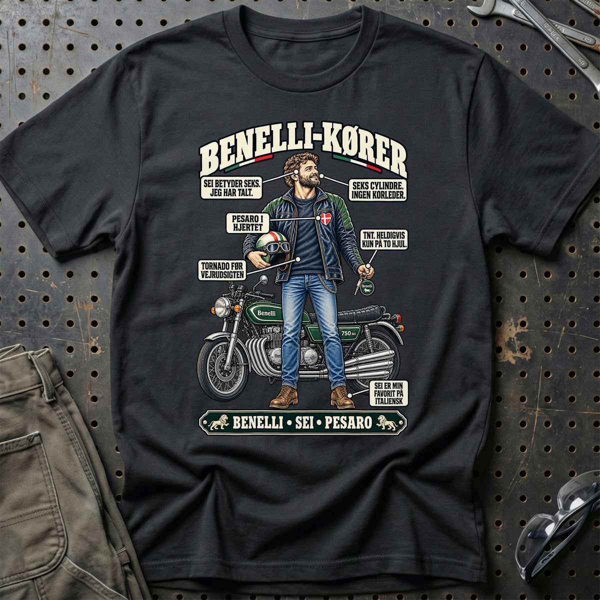 
Benelli-Kører T-Shirt – Sort