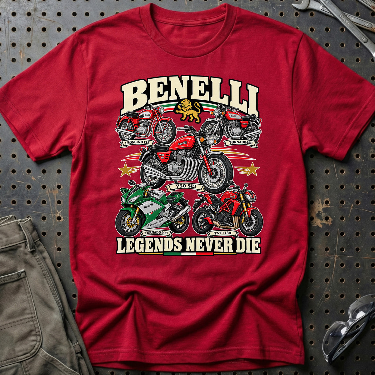 
Produktbillede af Benelli Legends Never Die T-Shirt