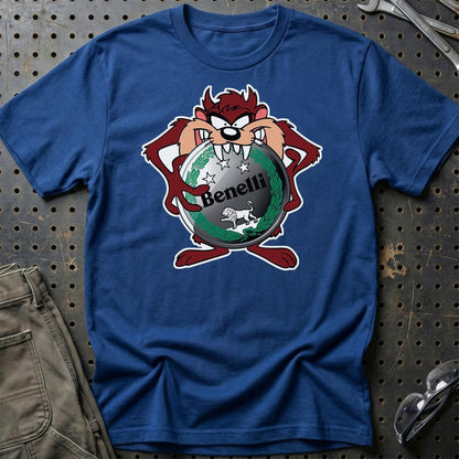 Benelli TAZ Unisex T-Shirt , Bomuld-Beklædning-Benelli-Blå Royal-S-Garage Culture Shop- garage - man cave - merchandise