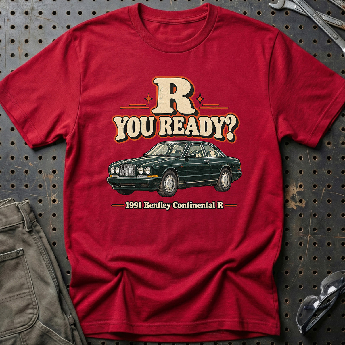 
Bentley Continental R 1991 – R You Ready? T-Shirt – Rød