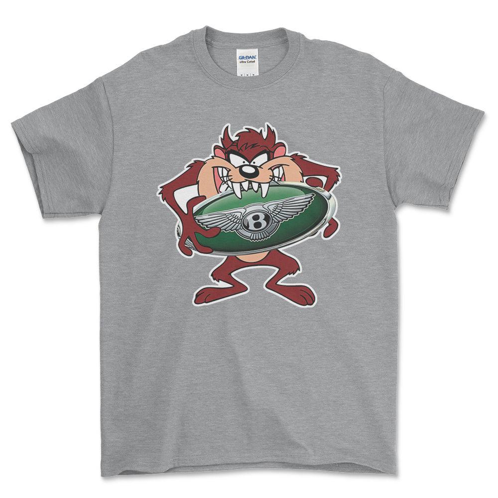 Bentley TAZ Unisex T-Shirt , Bomuld-Beklædning-Bentley-Grå Sport-S-Forside-Garage Culture Shop- garage - man cave - merchandise