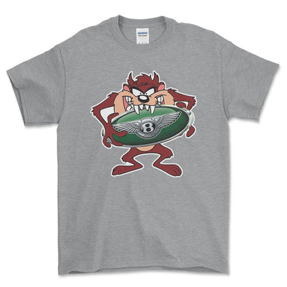 Bentley TAZ Unisex T-Shirt , Bomuld-Beklædning-Bentley-Grå Sport-S-Forside-Garage Culture Shop- garage - man cave - merchandise