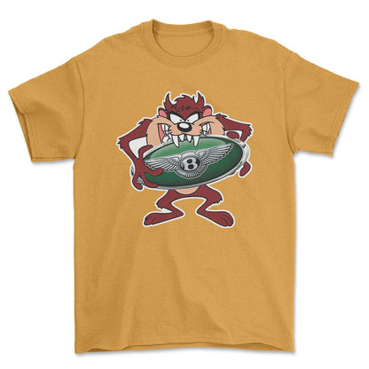 Bentley TAZ Unisex T-Shirt , Bomuld-Beklædning-Bentley-Guld-S-Forside-Garage Culture Shop- garage - man cave - merchandise