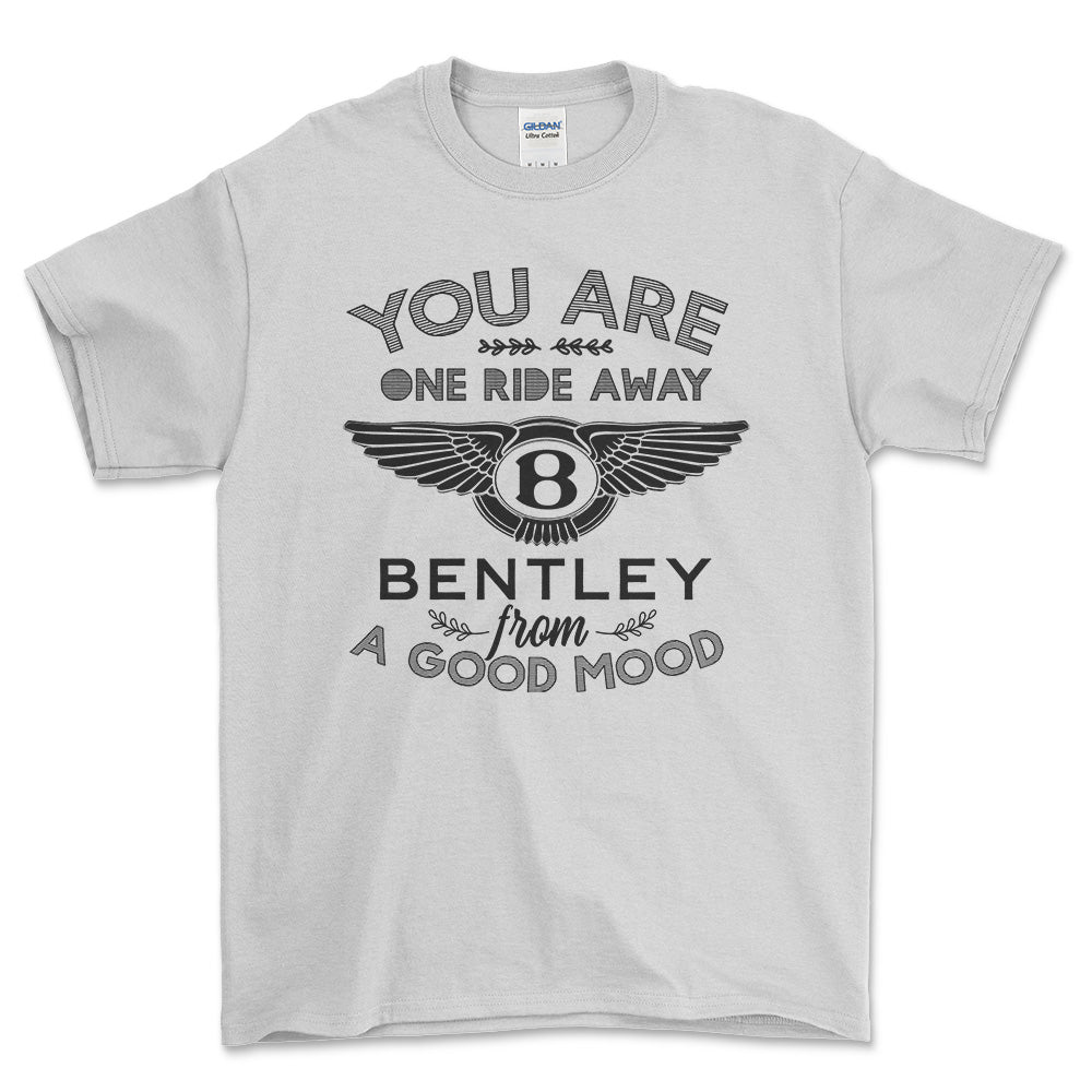 Bentley Unisex T-Shirt , Bomuld-Beklædning-Bentley-Hvid-S-Forside-Garage Culture Shop- garage - man cave - merchandise