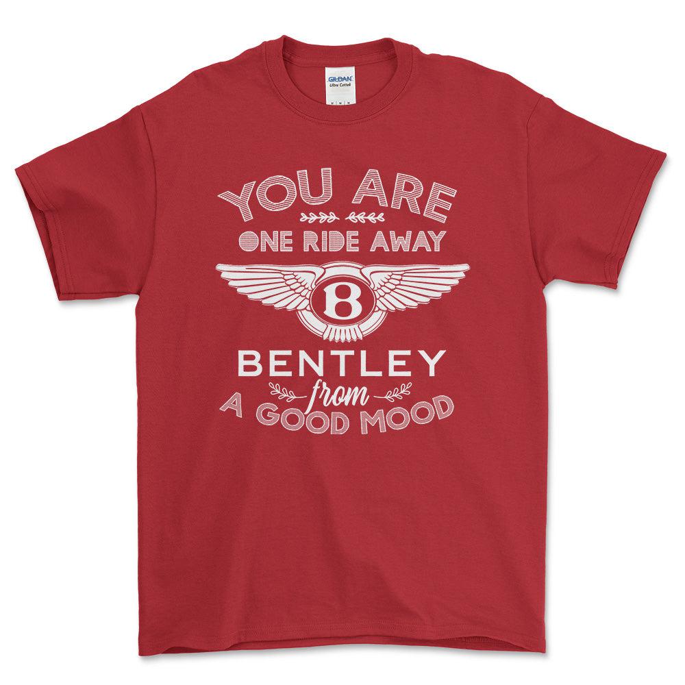 Bentley Unisex T-Shirt , Bomuld-Beklædning-Bentley-Rød-S-Forside-Garage Culture Shop- garage - man cave - merchandise