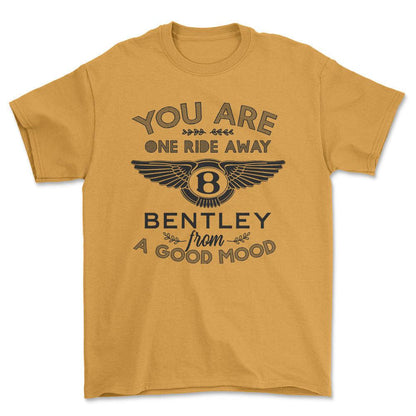 Bentley Unisex T-Shirt , Bomuld-Beklædning-Bentley-Guld-S-Forside-Garage Culture Shop- garage - man cave - merchandise