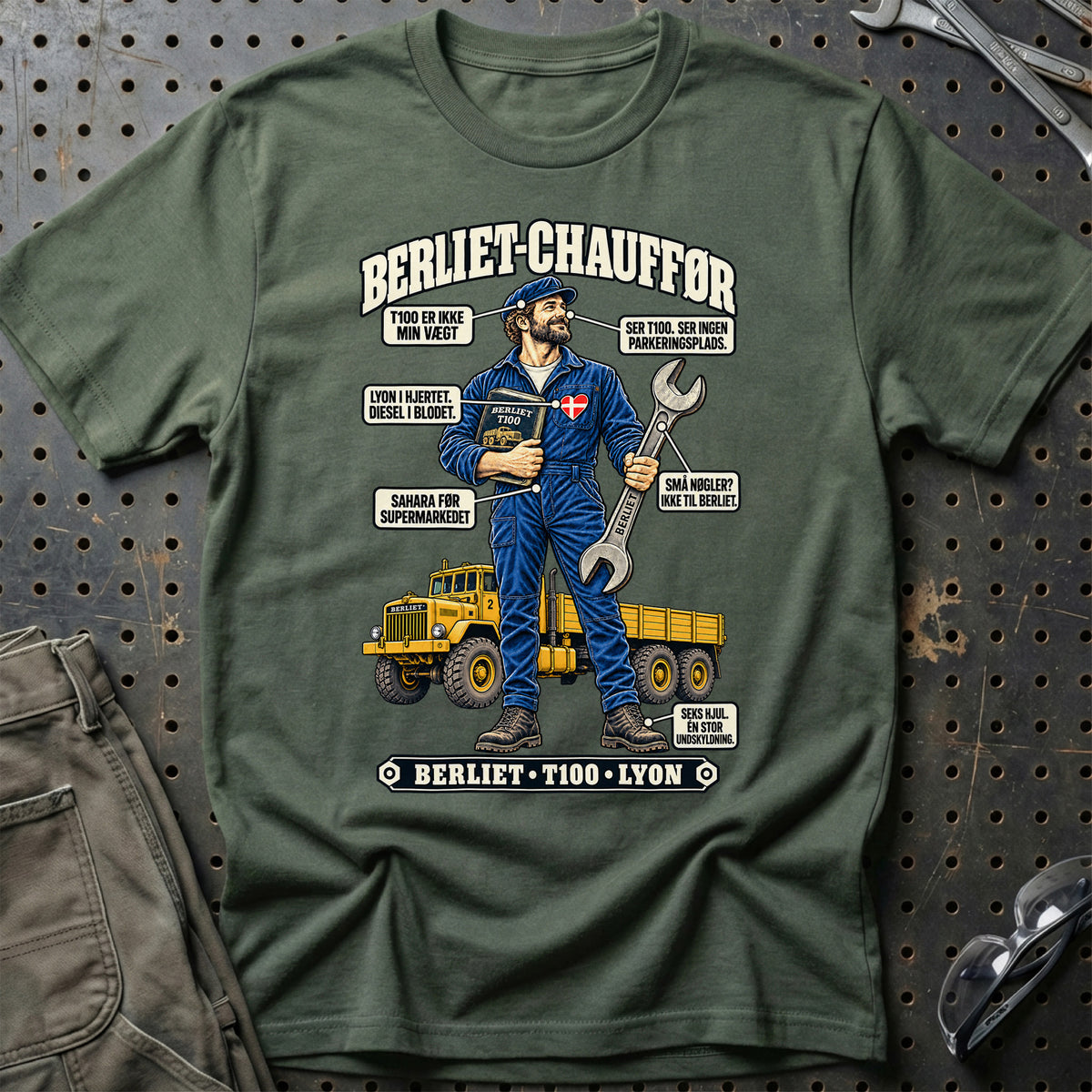 
Berliet-Chauffør T-Shirt – Grøn Militær