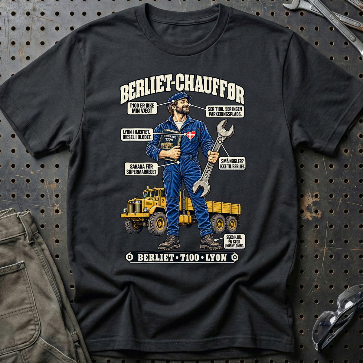 
Berliet-Chauffør T-Shirt – Sort