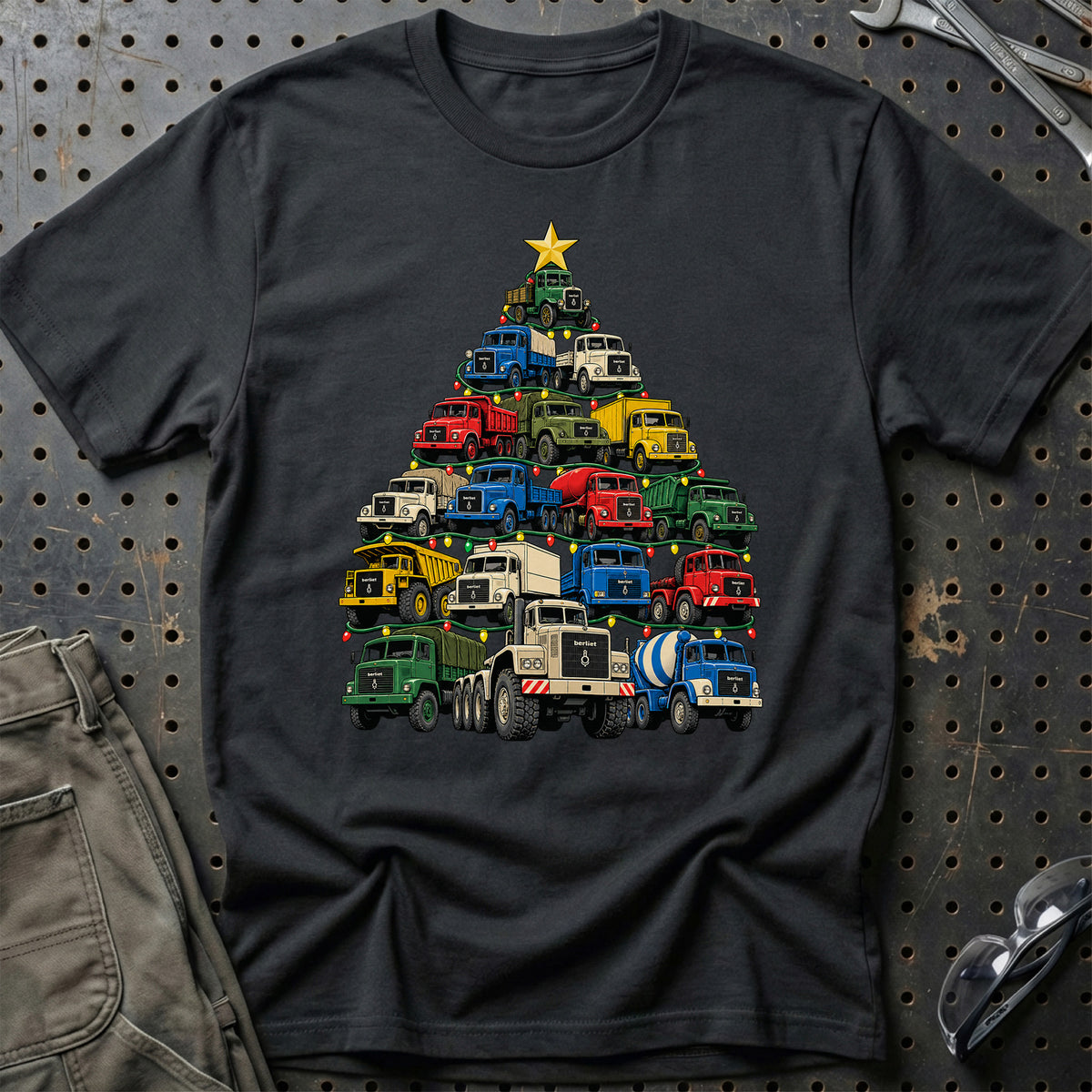 
Berliet Juletræ Christmas Tree Unisex T-Shirt – Sort – print foran