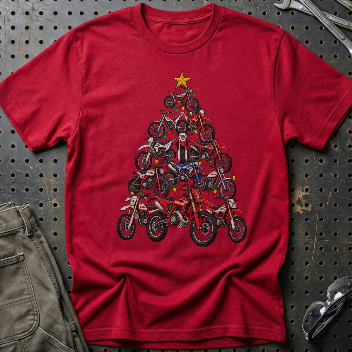 Beta Juletræ T-Shirt-Beklædning-Beta-Rød-S-Garage Culture Shop- garage - man cave - merchandise