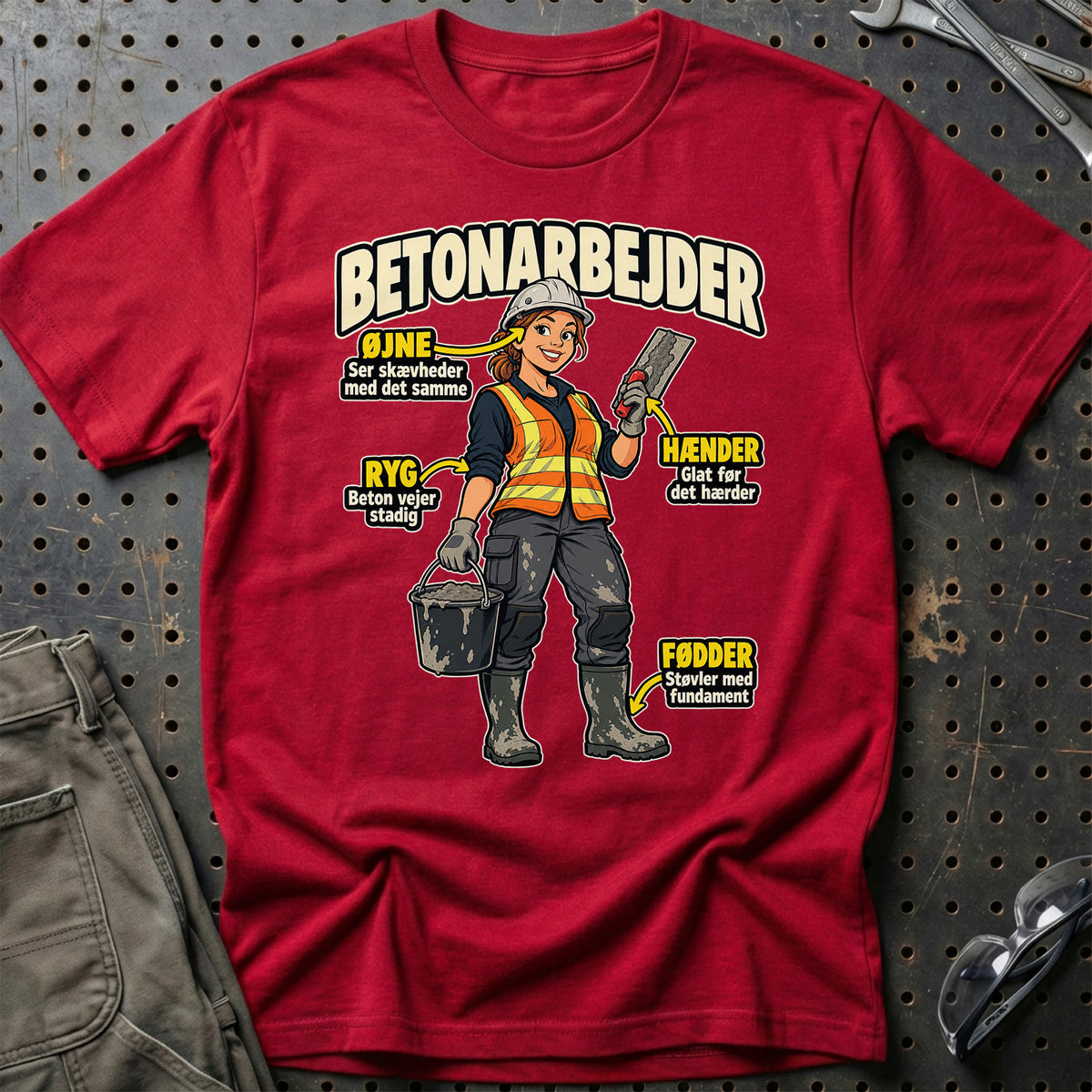 
Produktbillede af Betonarbejder – Anatomi T-Shirt
