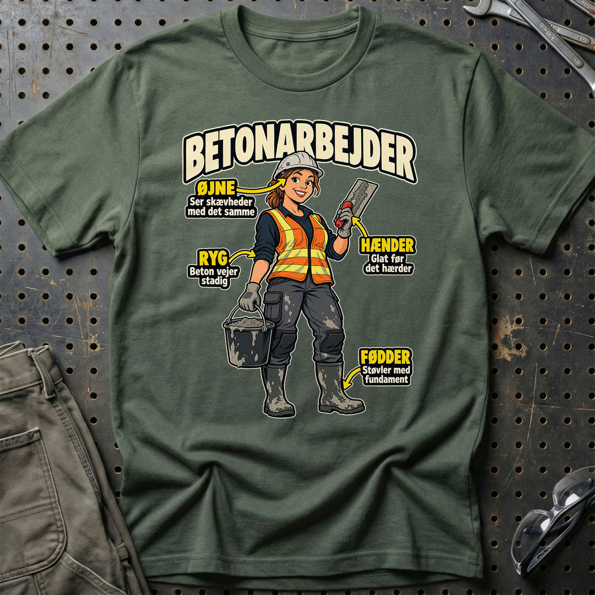 
Produktbillede af Betonarbejder – Anatomi T-Shirt