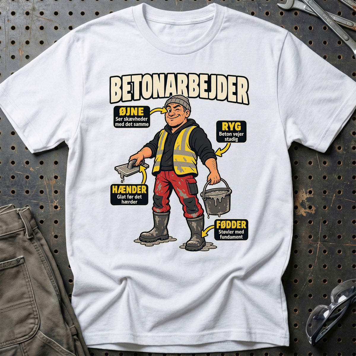 
Produktbillede af Betonarbejder – Anatomi T-Shirt