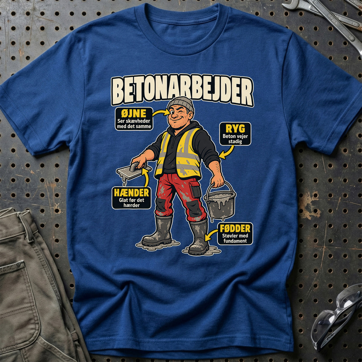 
Produktbillede af Betonarbejder – Anatomi T-Shirt