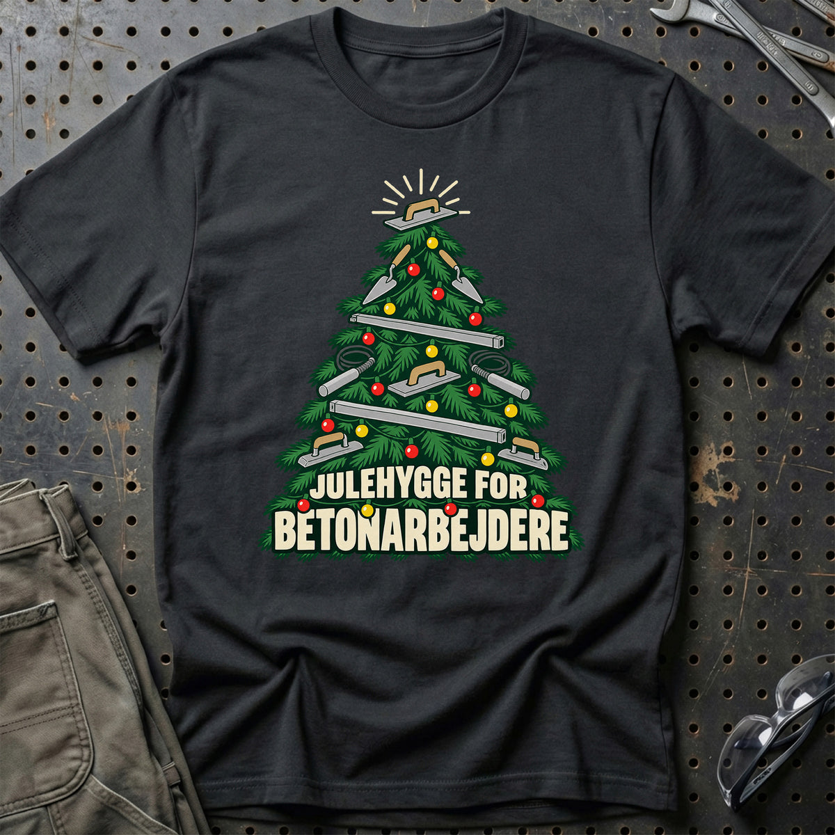
Betonarbejder – Julehygge – Unisex T-Shirt – Sort