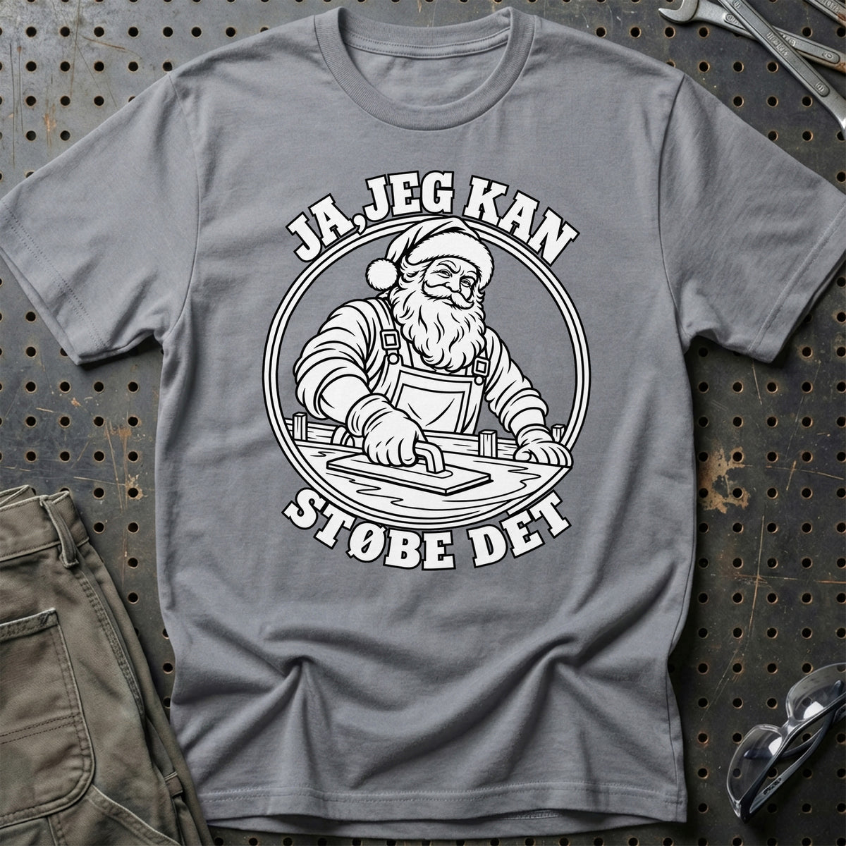 
Betonarbejder – Santa Kan Det – Jul T-Shirt – Grå Sport