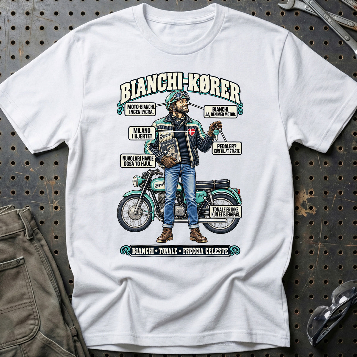 
Bianchi-Kører T-Shirt – Hvid