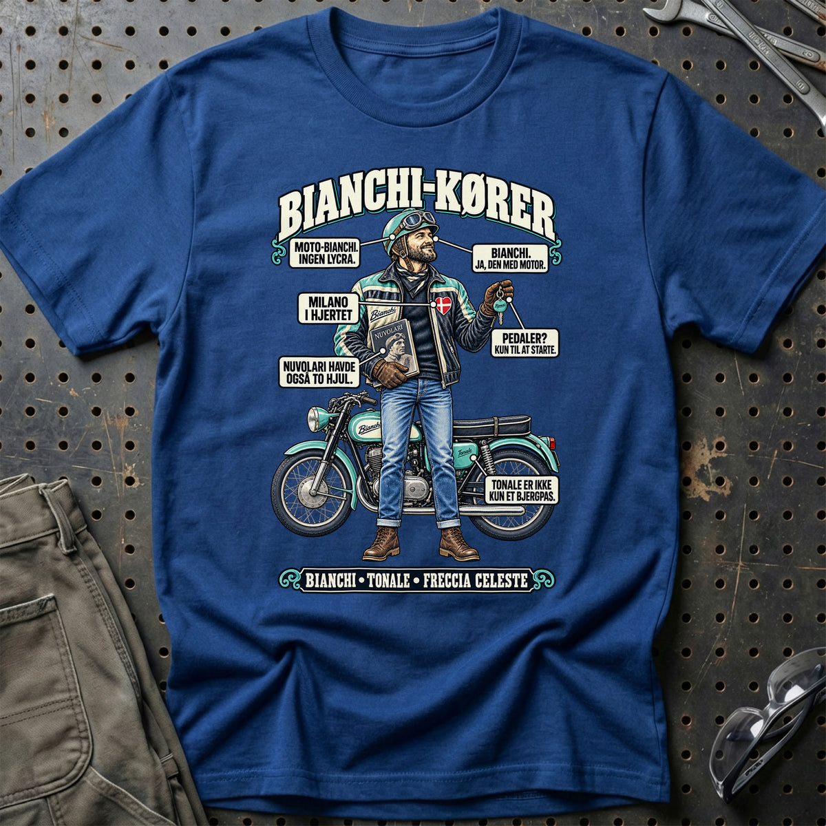 
Bianchi-Kører T-Shirt – Blå Royal