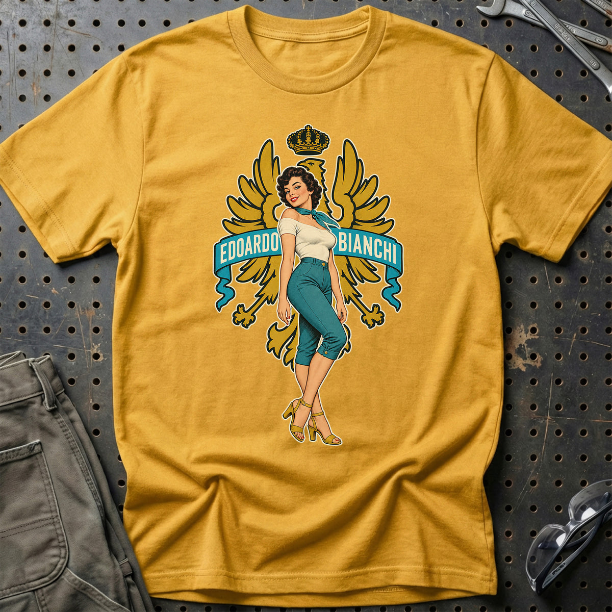 
Produktbillede af Bianchi Retro Pinup T-Shirt