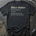 Biker Datter - MC Familie T-Shirt-Beklædning-Garage Culture-Sort-S-Garage Culture Shop- garage - man cave - merchandise