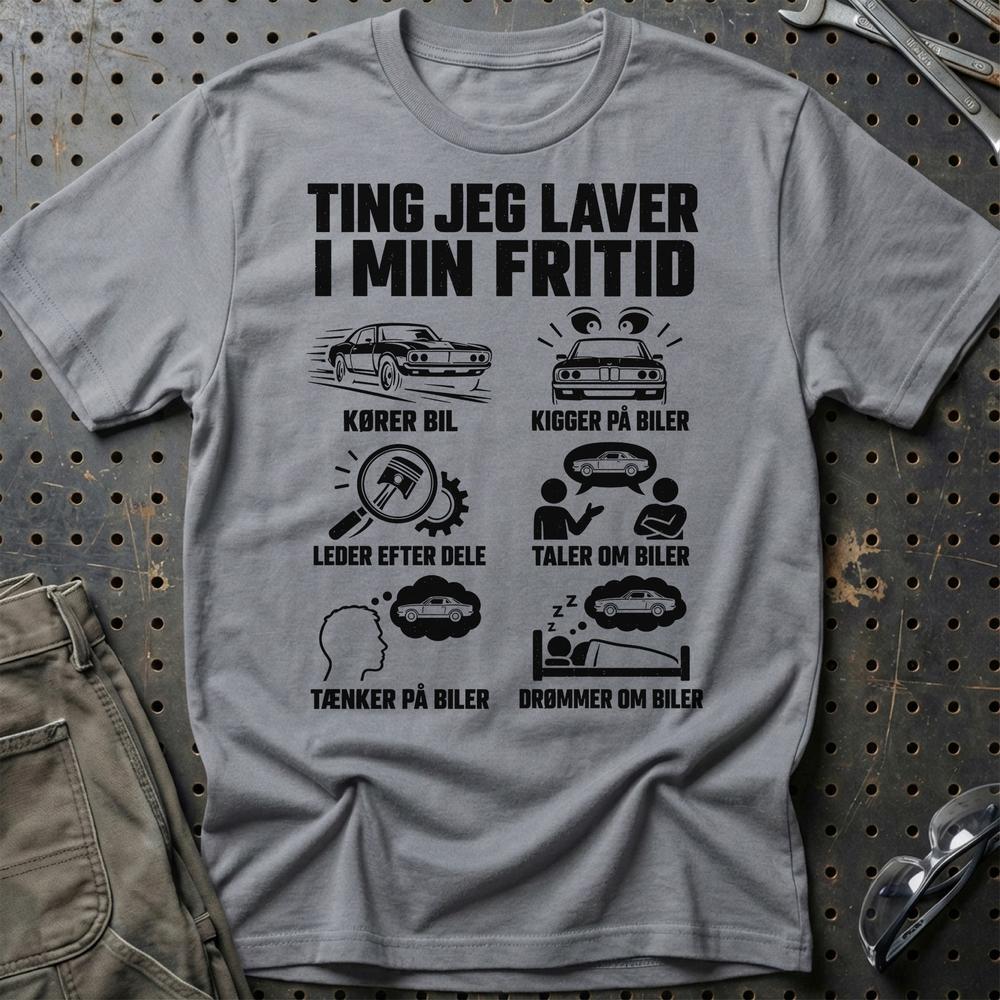
Produktbillede af Biler I Min Fritid T-Shirt