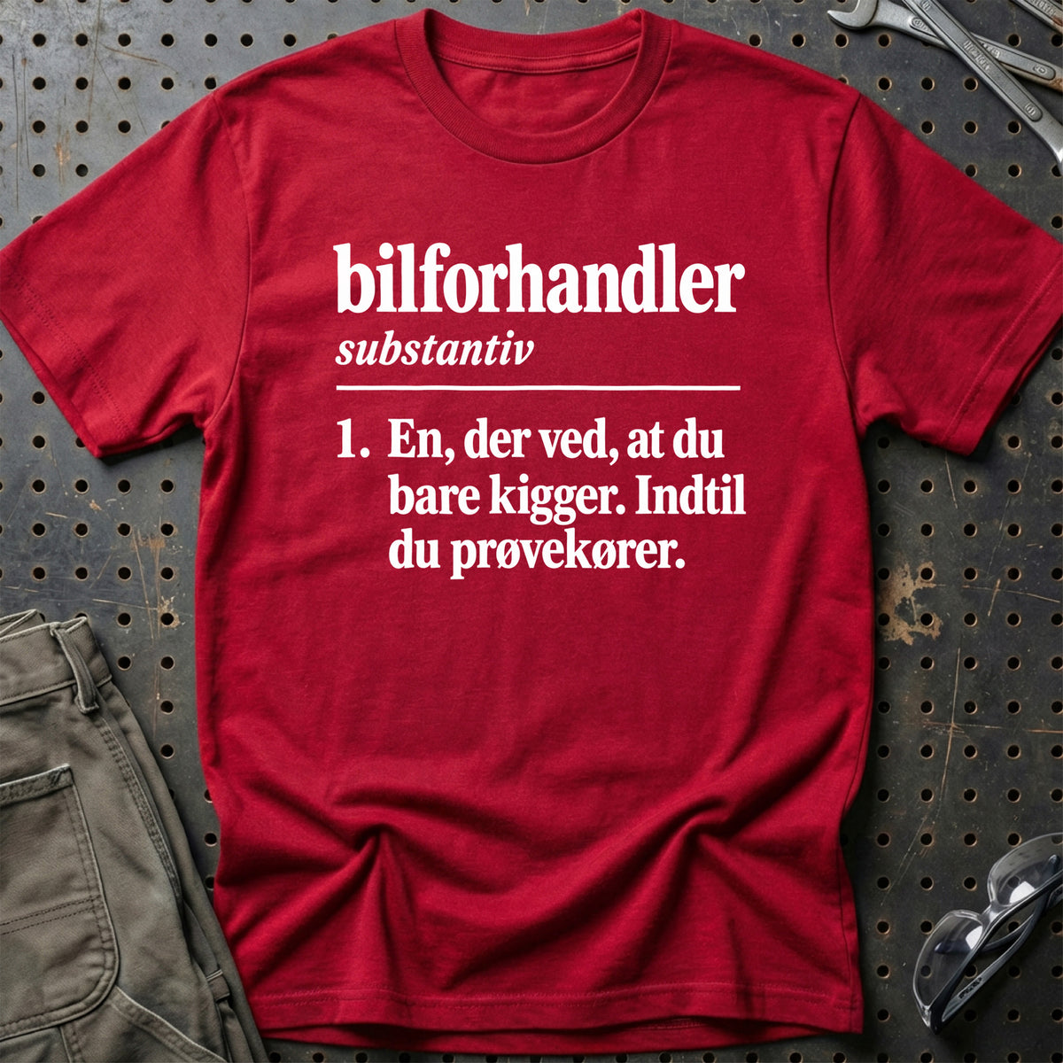 
Bilforhandler – Definition T-Shirt – Rød