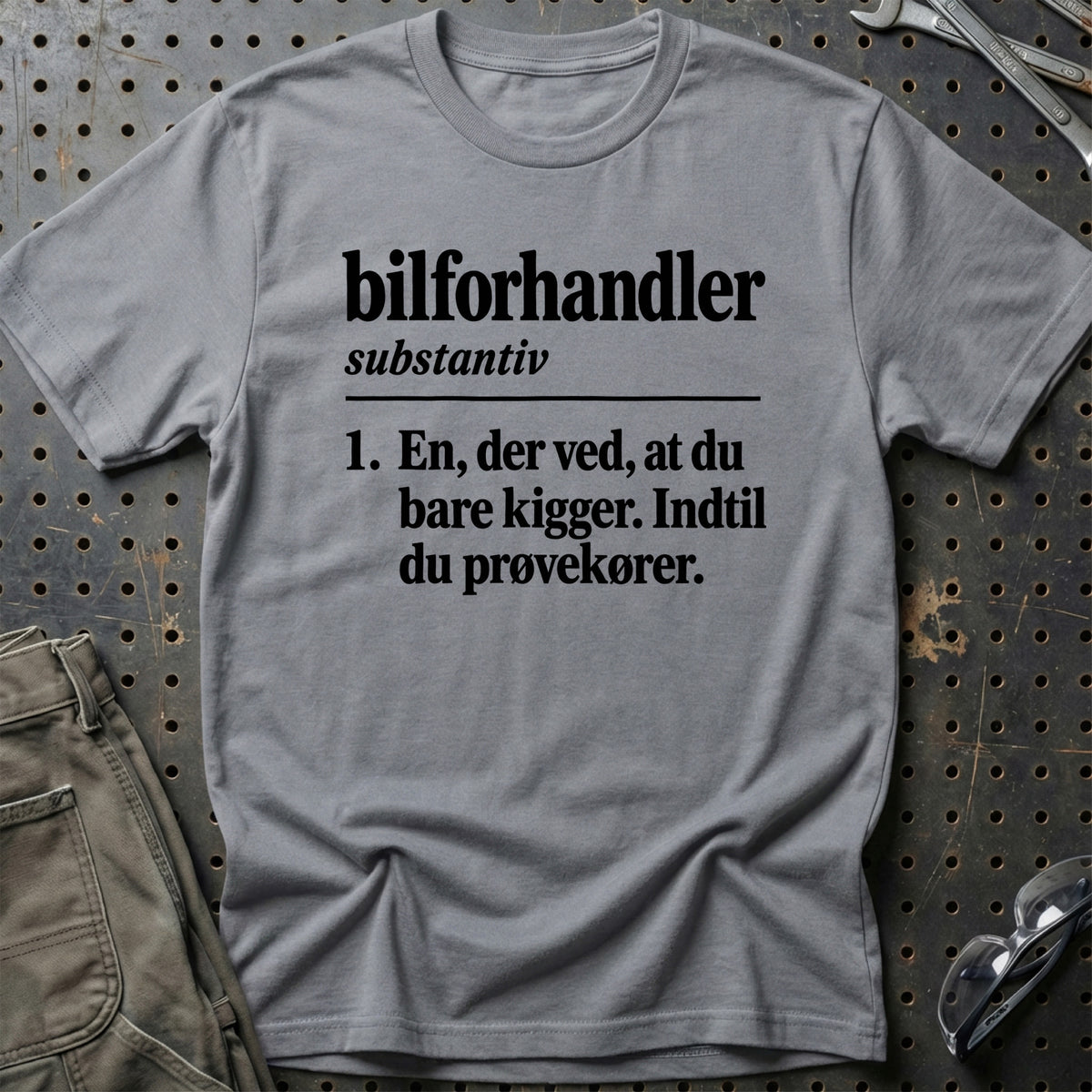 
Bilforhandler – Definition T-Shirt – Grå Sport
