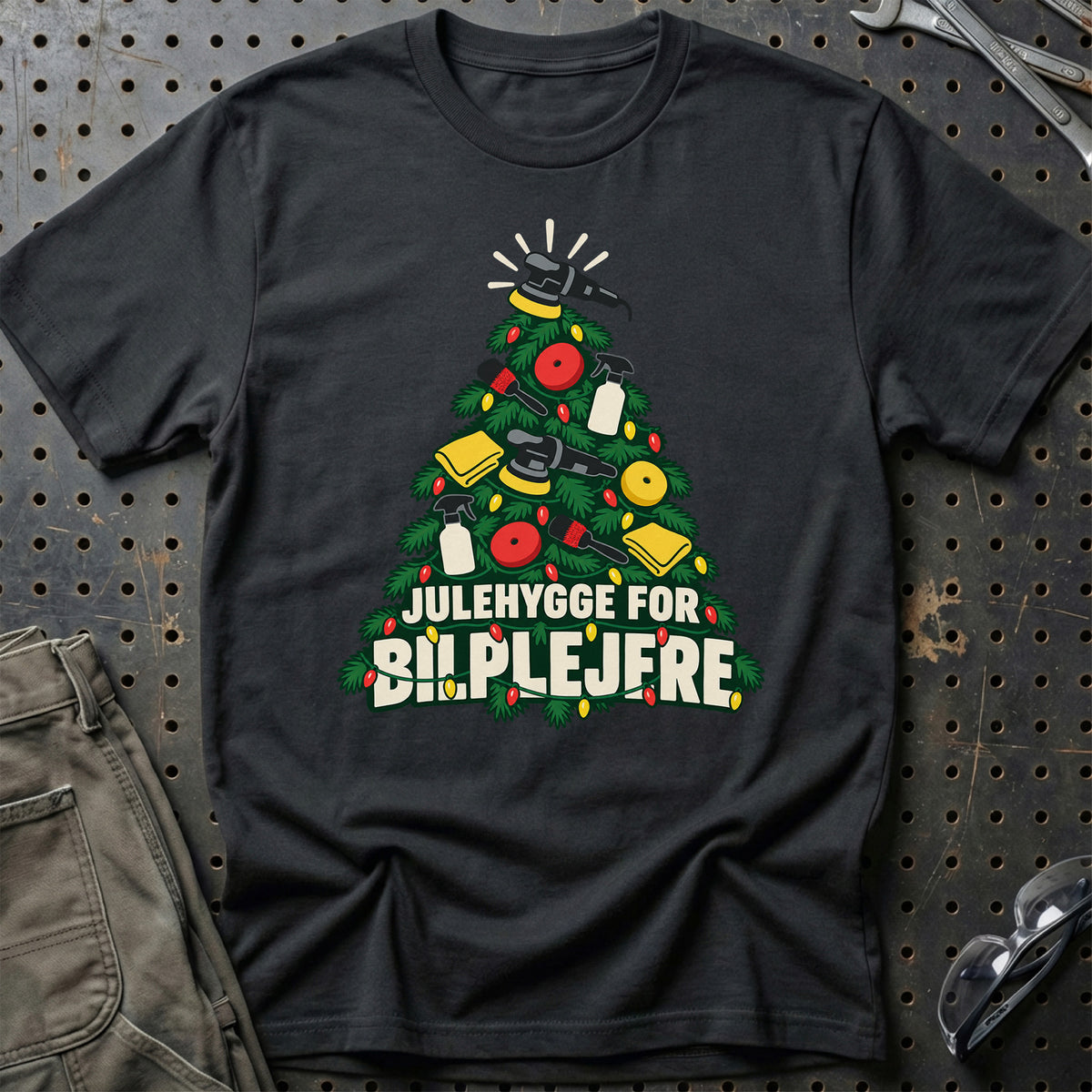 
Bilplejer – Julehygge – Unisex T-Shirt – Sort