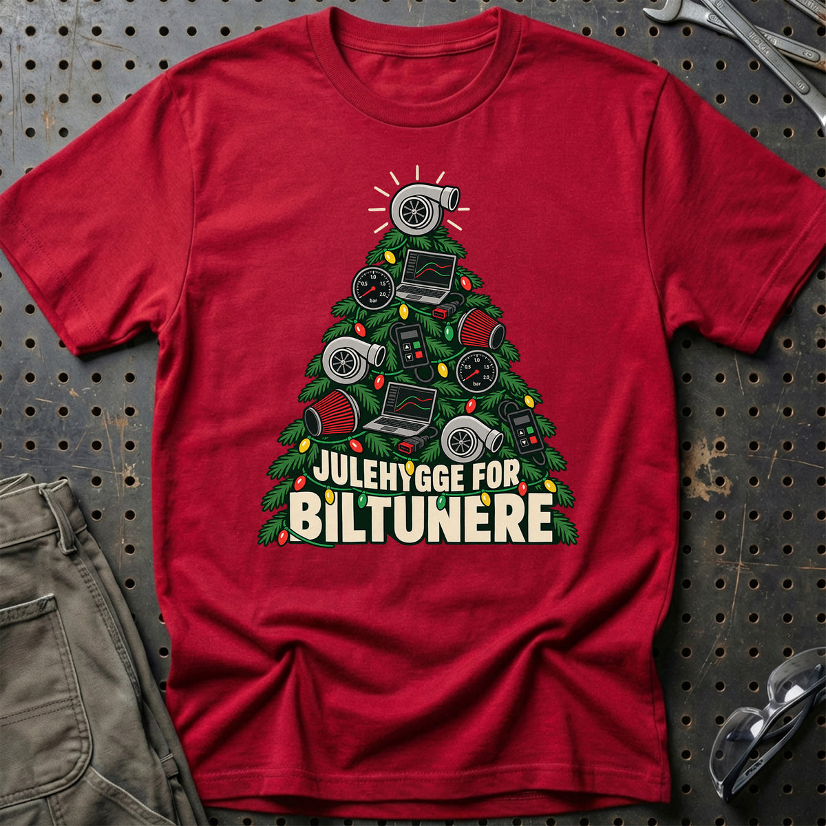 
Biltuner – Julehygge – Unisex T-Shirt – Rød