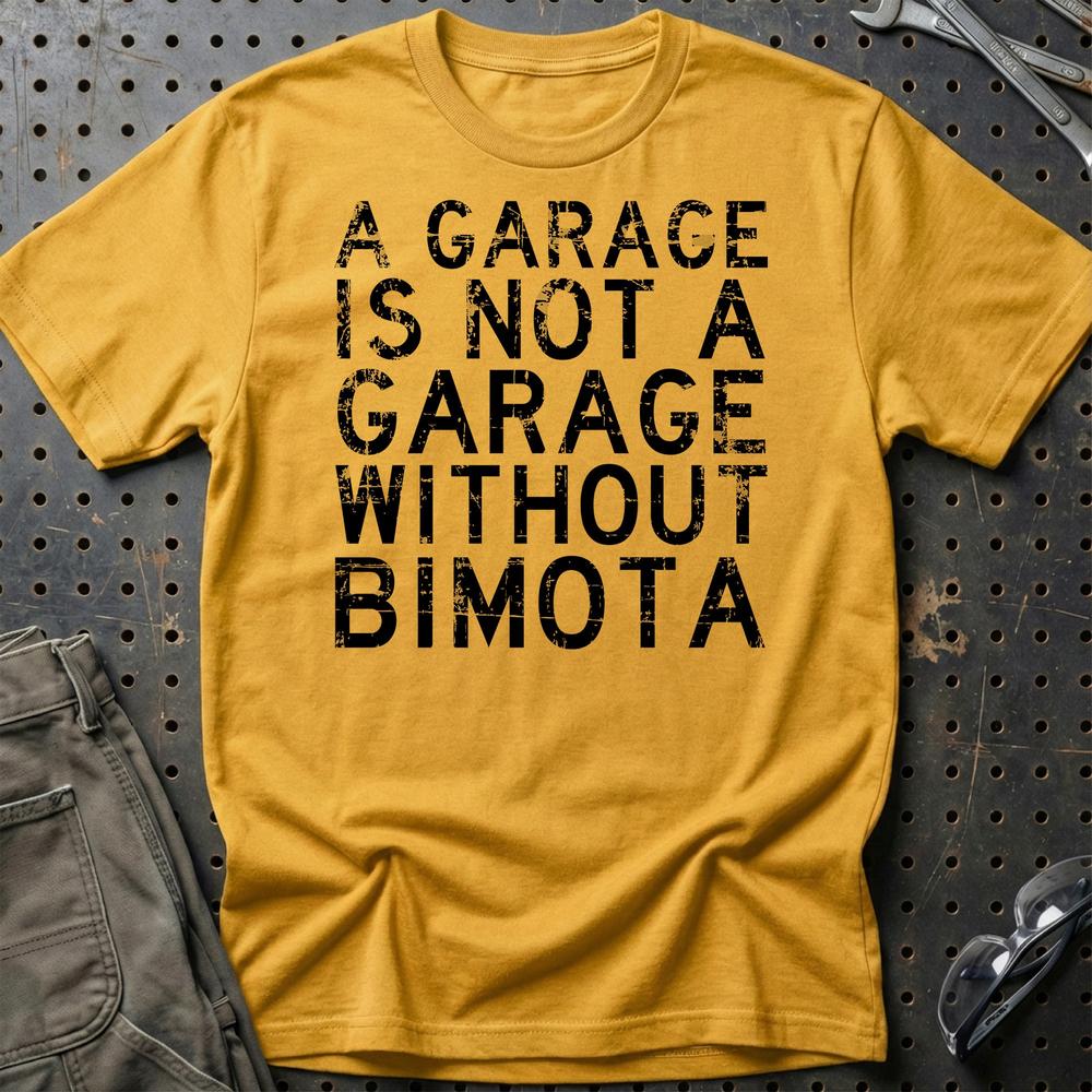 Bimota - A Garage Is Not A Garage Without Bimota - Unisex T-Shirt , Bomuld-Beklædning-Bimota-Guld-S-Garage Culture Shop- garage - man cave - merchandise