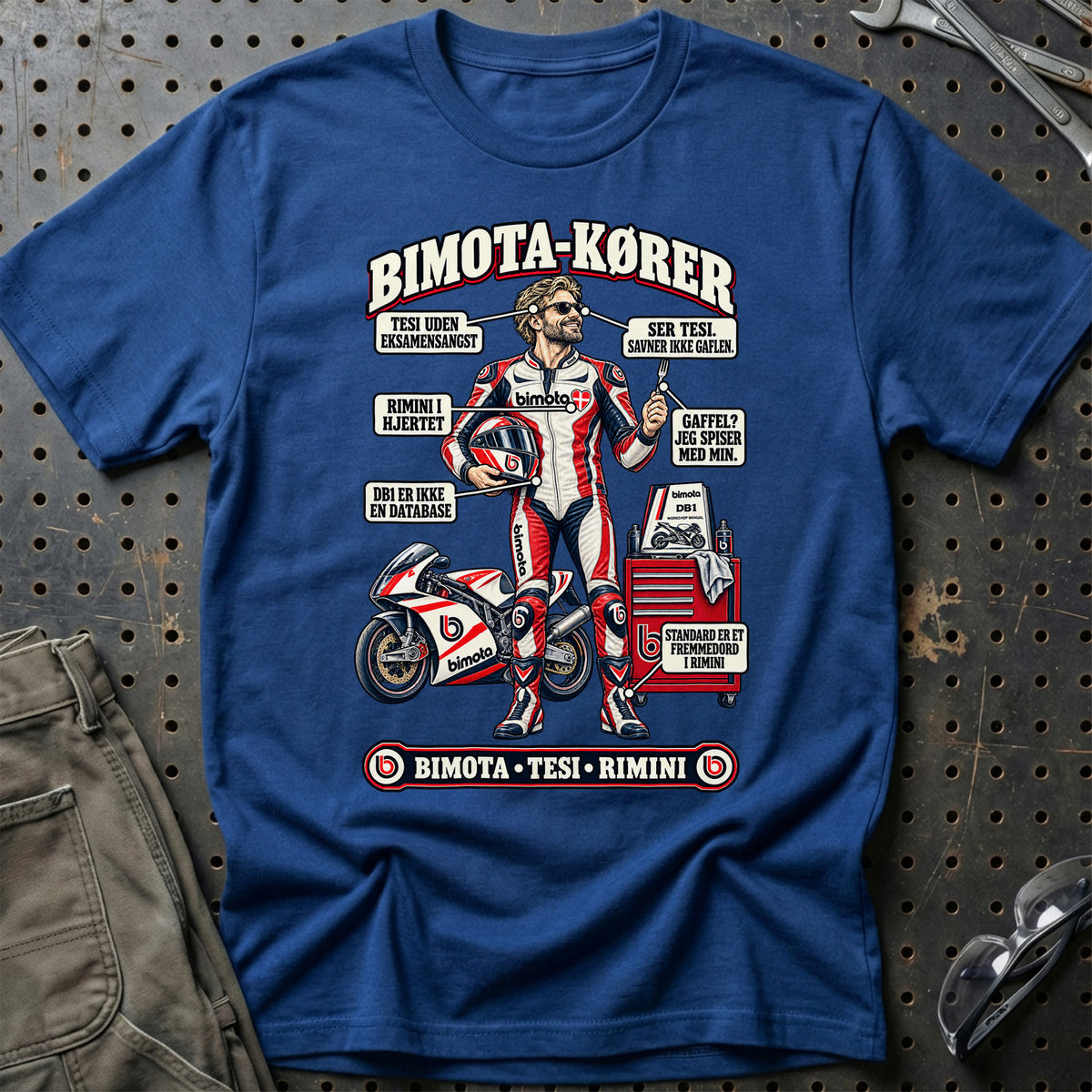 
Bimota-Kører T-Shirt – Blå Royal