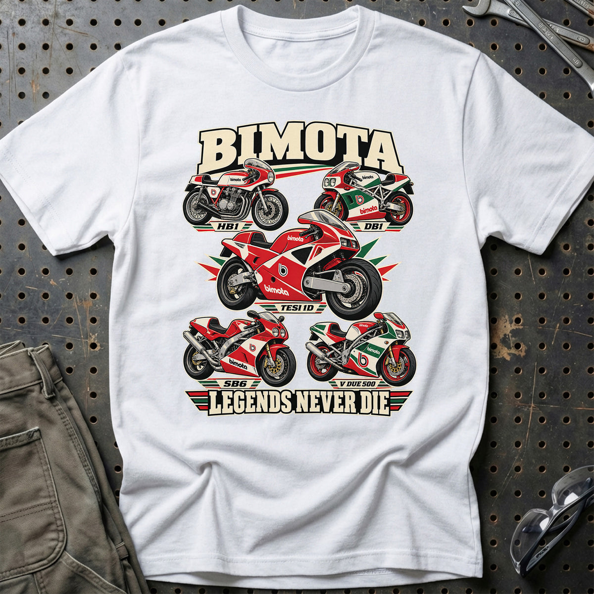 
Produktbillede af Bimota Legends Never Die T-Shirt