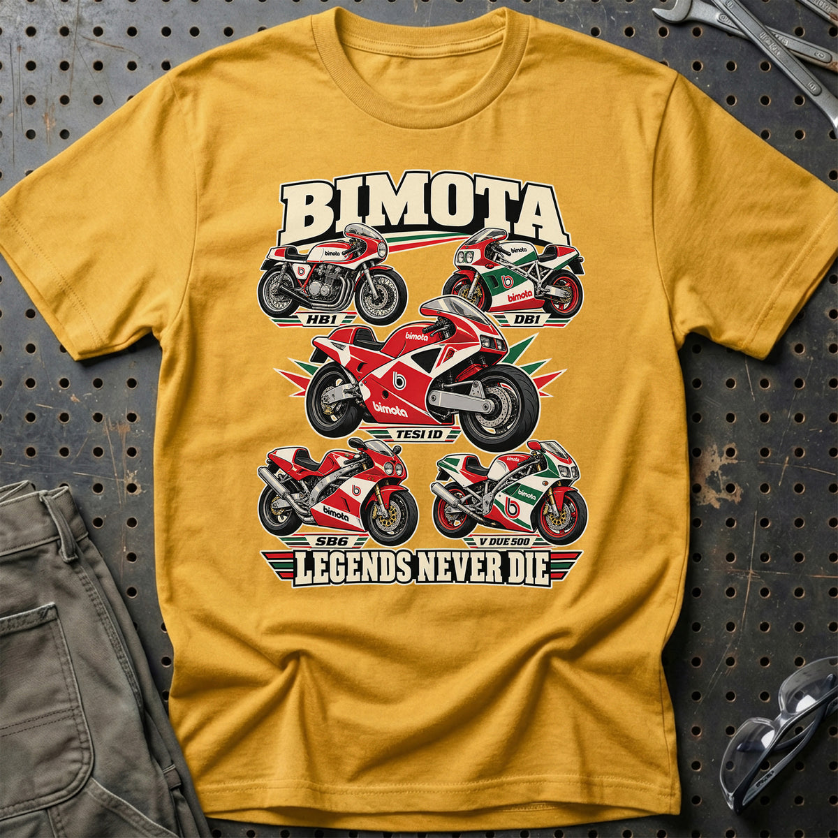 
Produktbillede af Bimota Legends Never Die T-Shirt