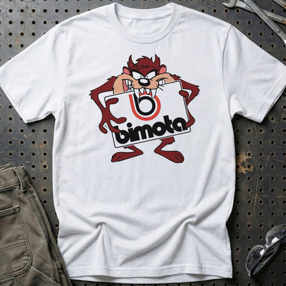 Bimota TAZ Unisex T-Shirt , Bomuld-Beklædning-Bimota-Hvid-S-Garage Culture Shop- garage - man cave - merchandise