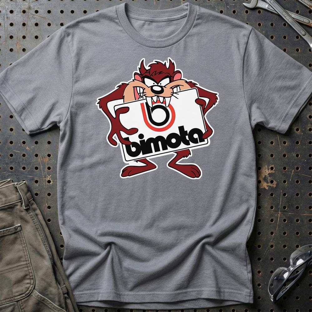 Bimota TAZ Unisex T-Shirt , Bomuld-Beklædning-Bimota-Grå Sport-S-Garage Culture Shop- garage - man cave - merchandise